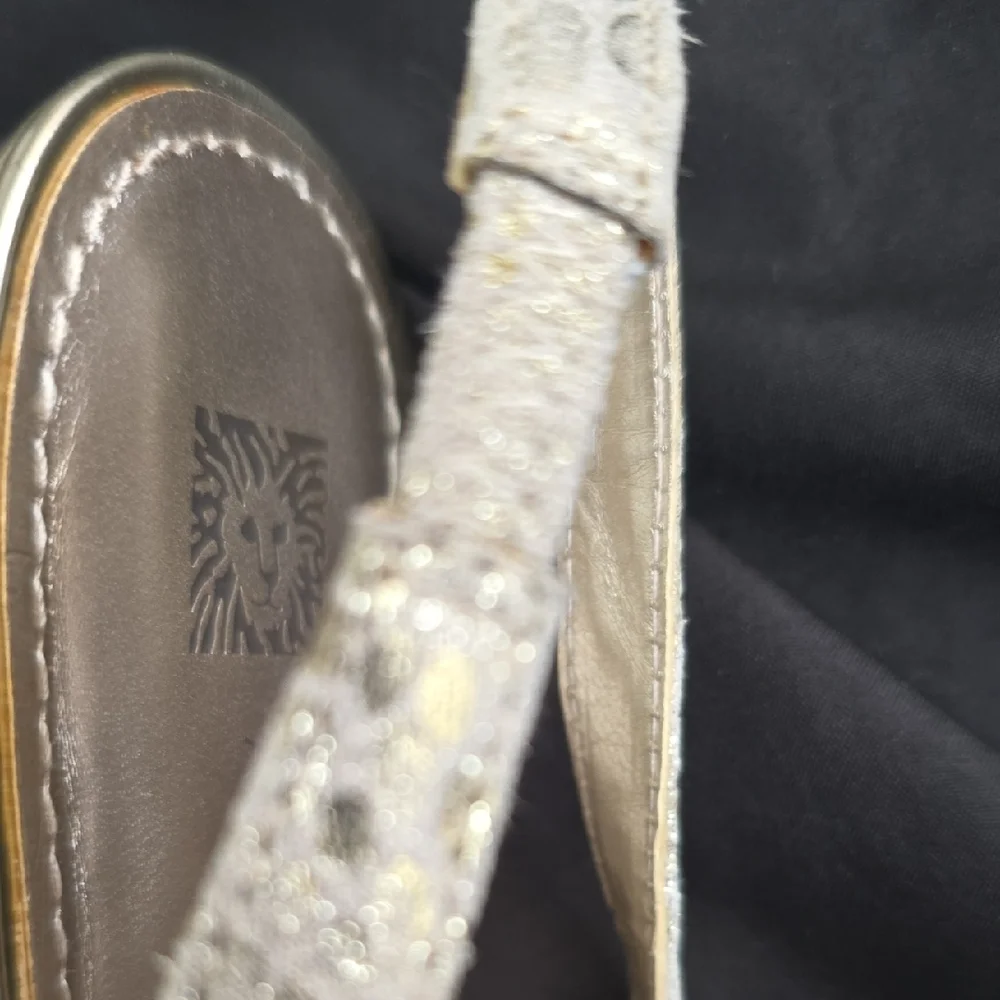 Anne Klein Gold Embellished Slingback Heels
